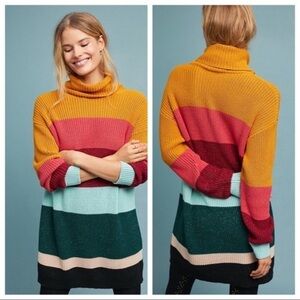 Anthropologie X Farm Rio Rainbow Sweater